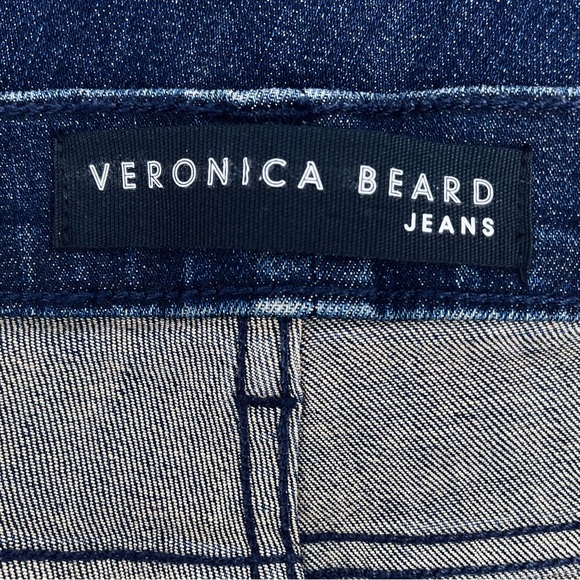 Veronica Beard Carolyn High-Rise Baby Boot Crop Tuxedo Stripe Jeans Plus Size 22 - Picture 9 of 11